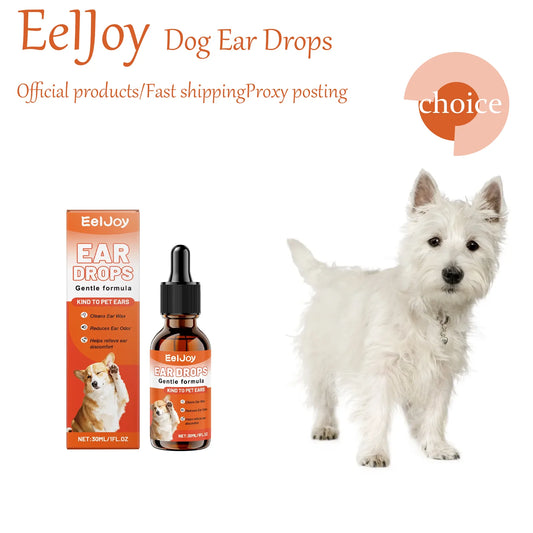 Pet Ear Drops for Dogs & Cats – Earwax Cleaner & Itch Relief Pet Ear Cleaner Peaceful Pleasures Health and Wellness