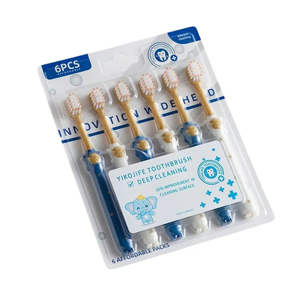 6-Pack Soft Bristle Toothbrush for Sensitive Teeth & Gums
