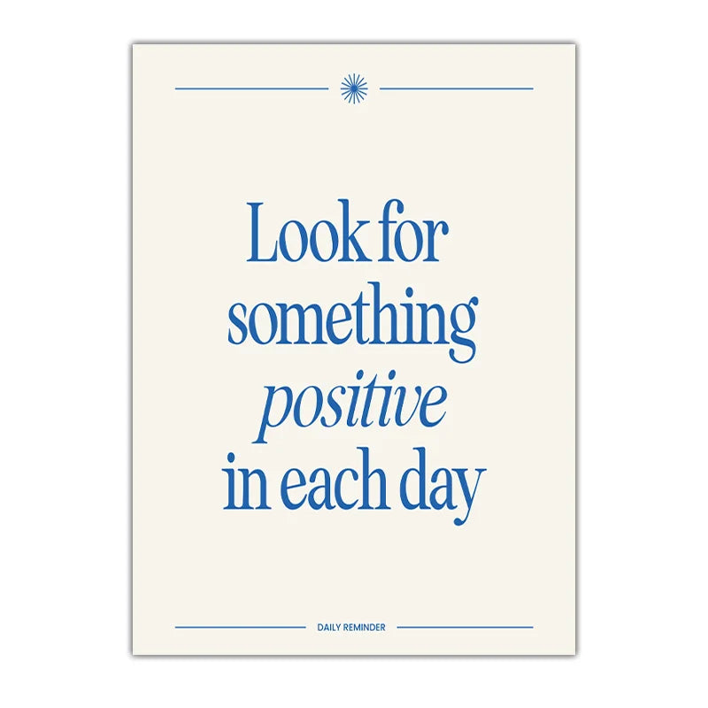 Minimalist Blue Inspirational Quote Canvas Wall Art | Nordic Print Canvas Wall Art Peaceful Pleasures Health and Wellness 08 20x25cm No Frame China Mainland