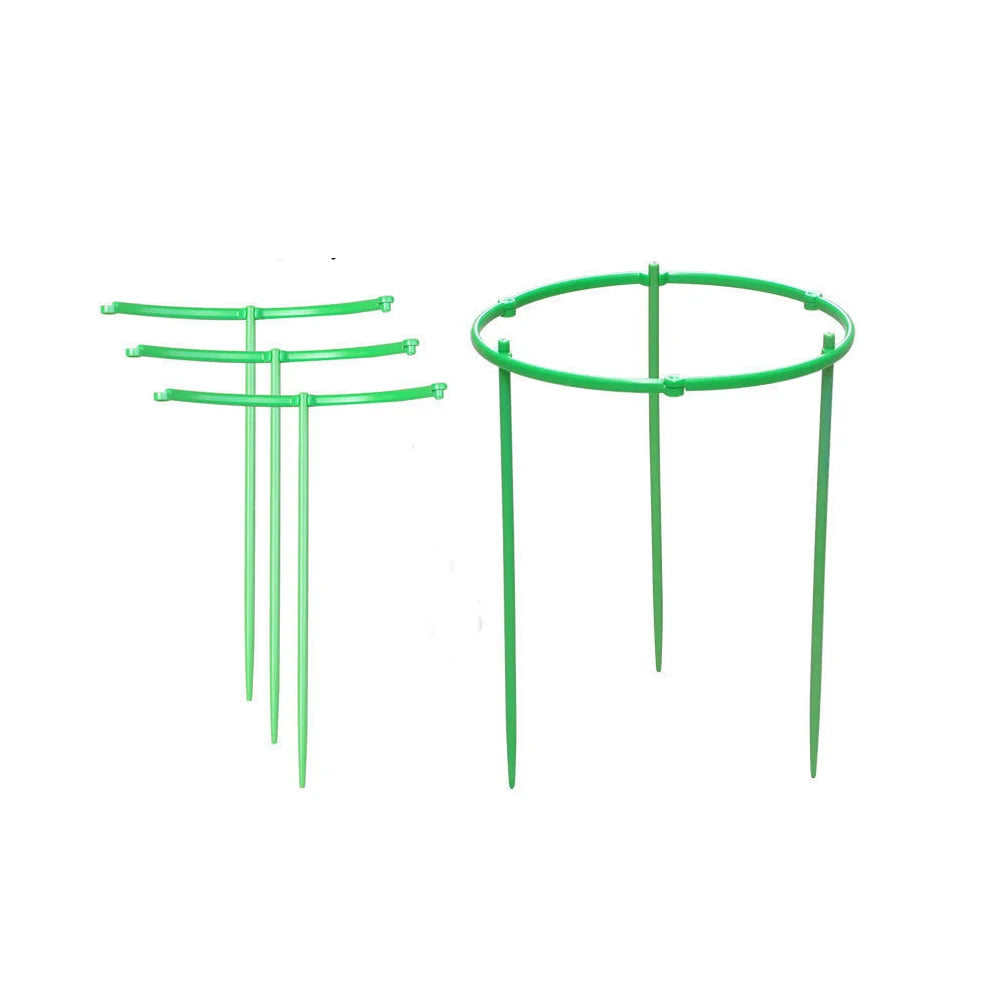 3 Set Durable Green Plant Support Pile Half Round Removable Climbing Vines Stake Easy to Use Bonsai Fixing Rod Peaceful Pleasures Health and Wellness