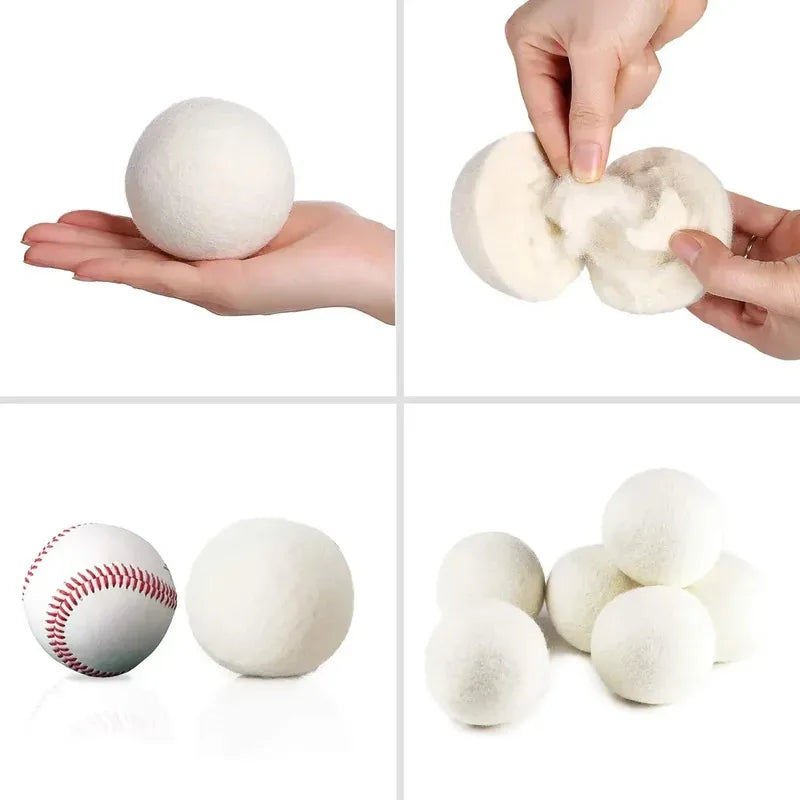 Clothes Wool Dryer Balls Laundry Tumble Dryer Balls 5cm Dryer Balls Laundry Softener Reusable Home Washing Machine Accessories Peaceful Pleasures Health and Wellness