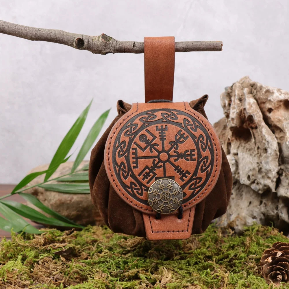 Medieval Viking Knight Retro Belt Waist Bag Accessories Printed