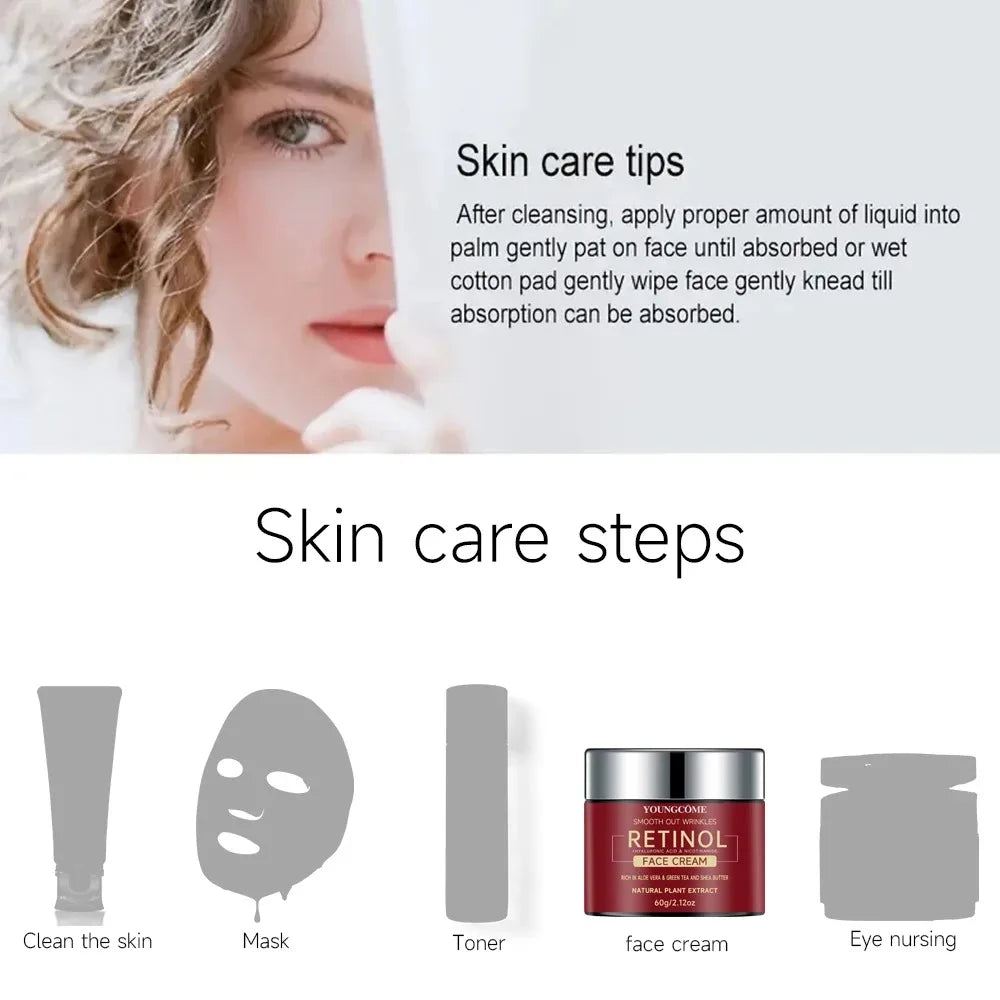 1/3PCS Retinol Lifting Firming Cream Repairing Moisturizing Nourishing Cream Brightening Skin Facial Anti-Aging Face Skin Care Peaceful Pleasures Health and Wellness