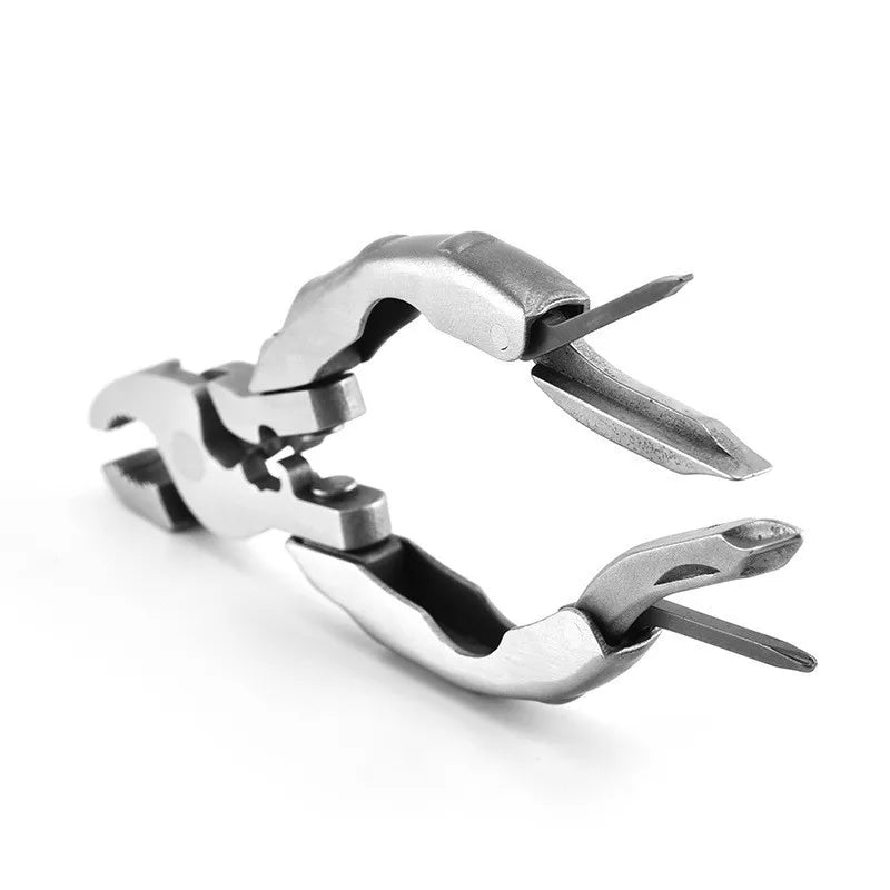 Multi-functional Mini EDC Tool Round Head Pliers Outdoor Camping Gadget Multi-purpose Combination Portable Tool Screws 9 in 1 Peaceful Pleasures Health and Wellness