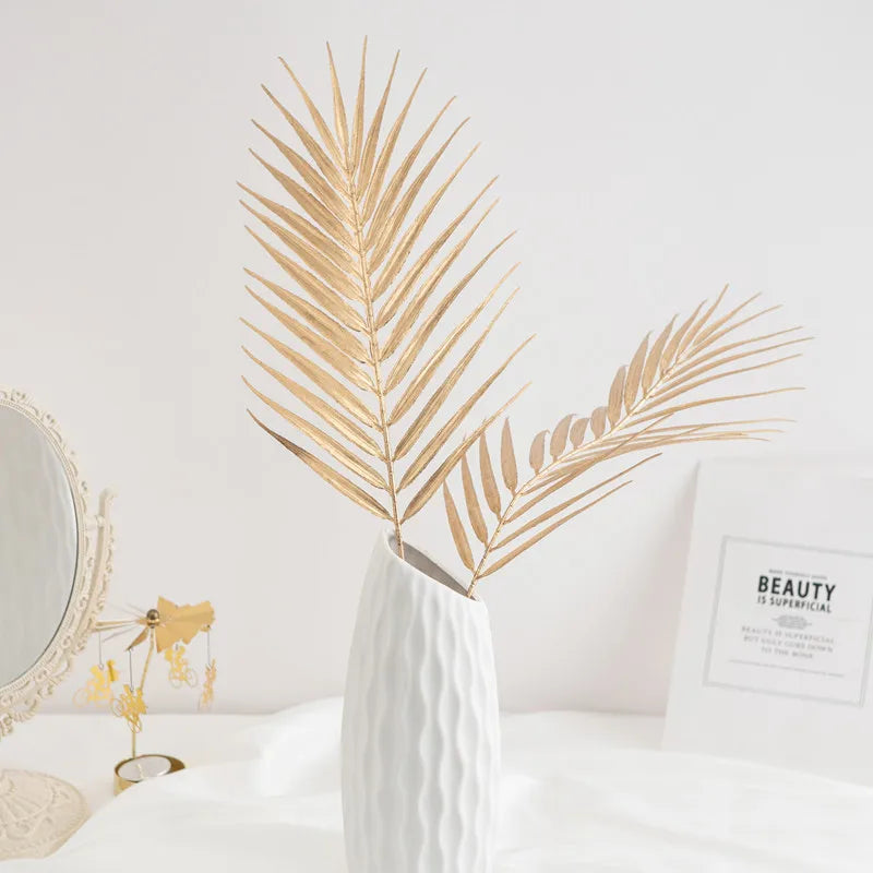 Artificial Tropical Palm Leaves 5/10 Pcs | Wedding & Party Decor