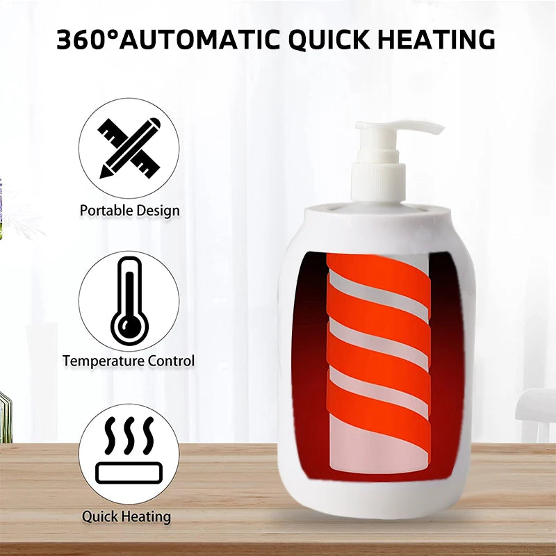 Electric Massage Oil Warmer 250ml | LED Lotion Heater Dispenser