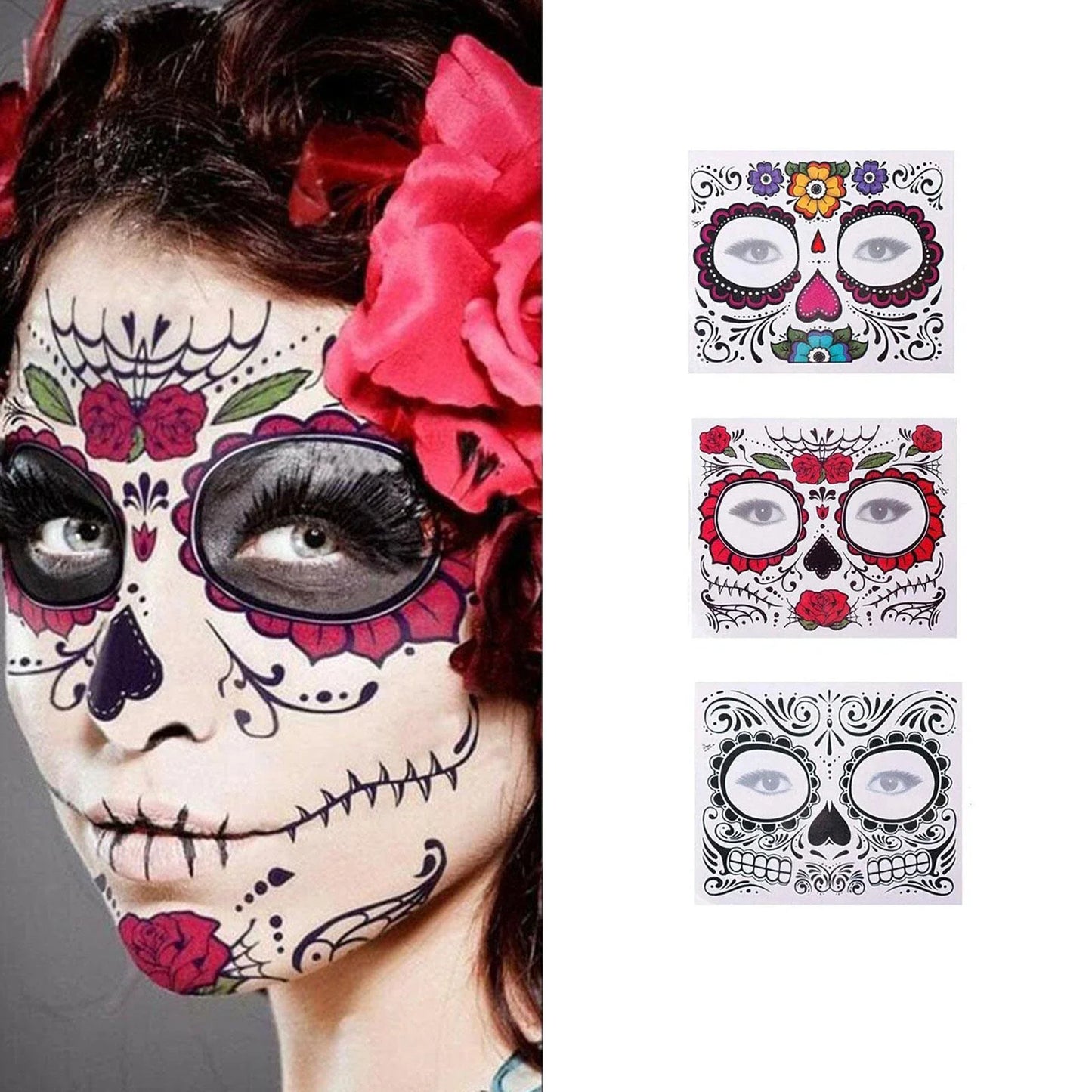 Halloween Face Gems Rhinestone Crystal Glitter Jewel Stickers