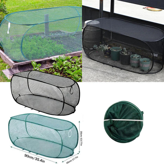 Pop-Up Garden Mesh Cover | Bird & Insect Net with Stakes Garden Plant Net Cover Oasis Select