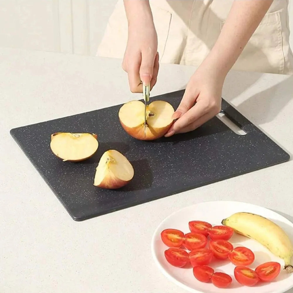 Marble Texture PP Cutting Board Antibacterial Double-sided Vegetable Cutting Board Anti-mildew Non-Slip Meat Chopping Board Peaceful Pleasures Health and Wellness
