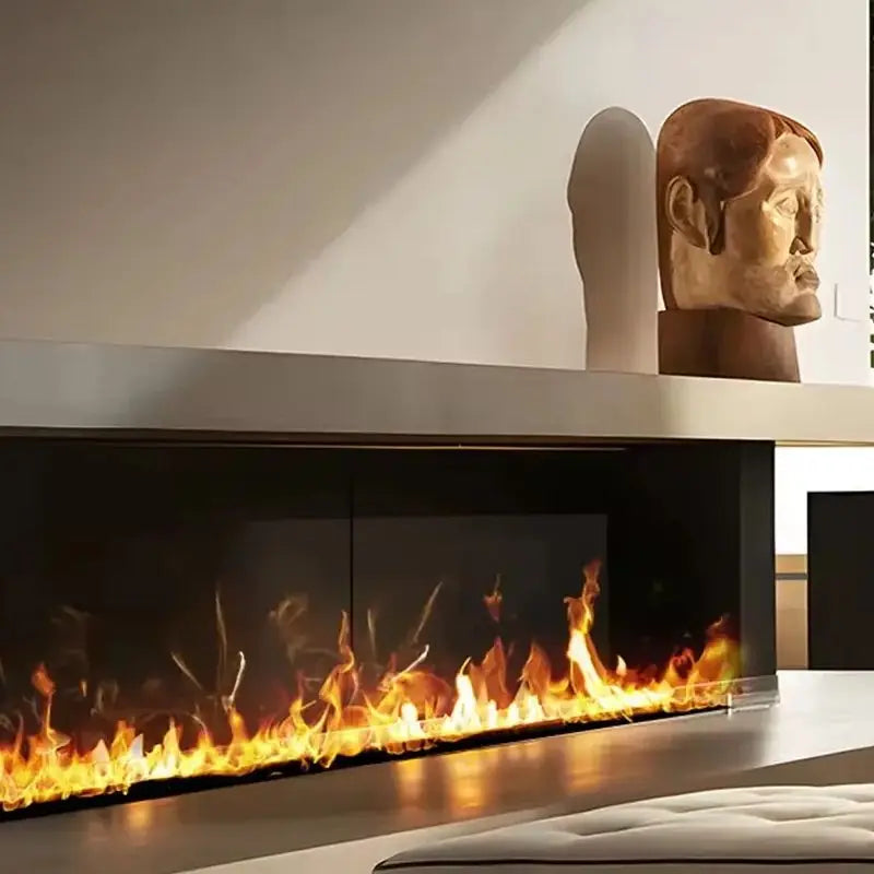 800mm Atomizing Fireplace For Living Room Multi-color Fake Flame Electronic Fireplace Home Remote Control Water Steam Fireplace Peaceful Pleasures Health and Wellness