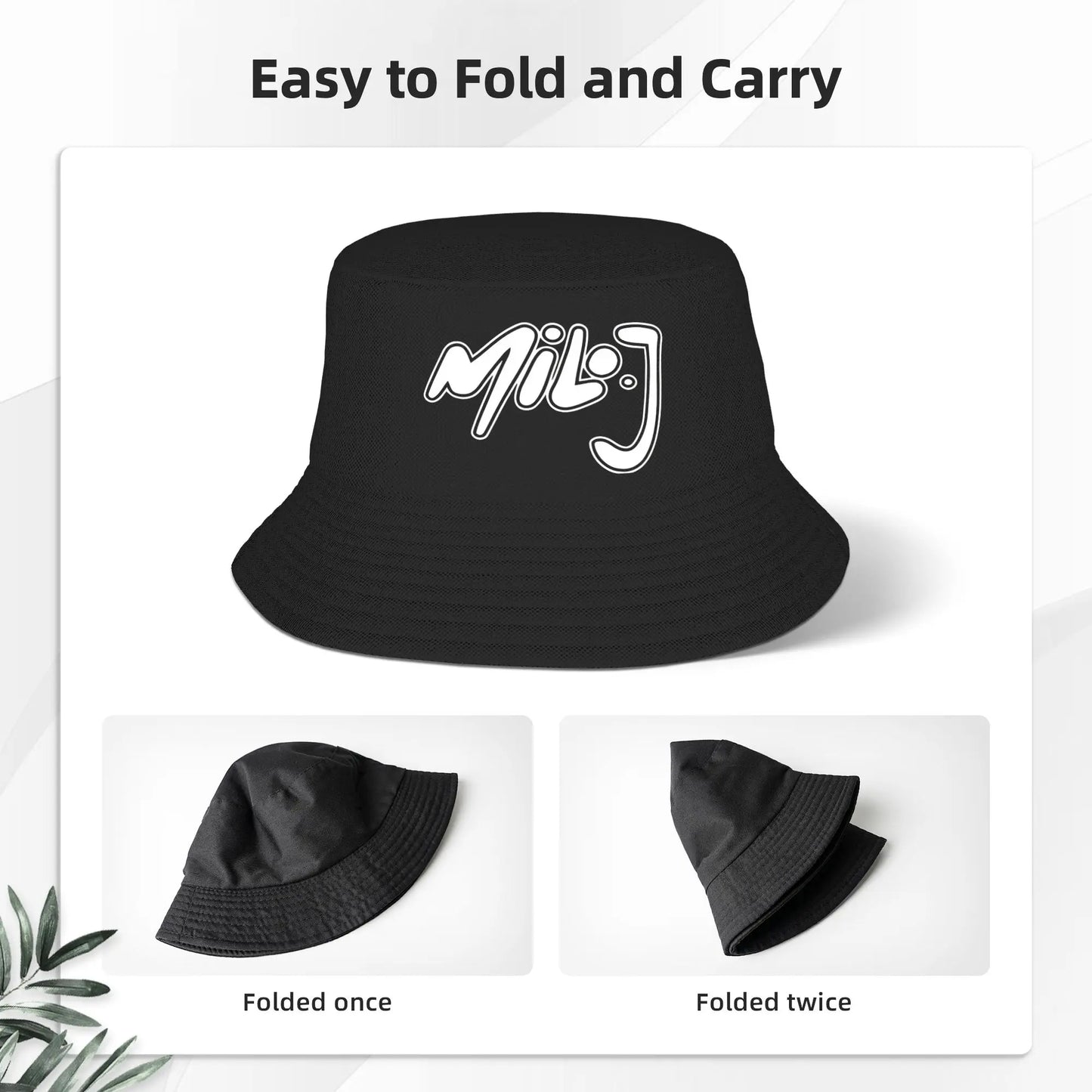 Rapper Milo J Bucket Hat Summer Fashion Fisherman Hats For Couple Personality Fishing Caps Outdoor Graphic Visor Hats Peaceful Pleasures Health and Wellness