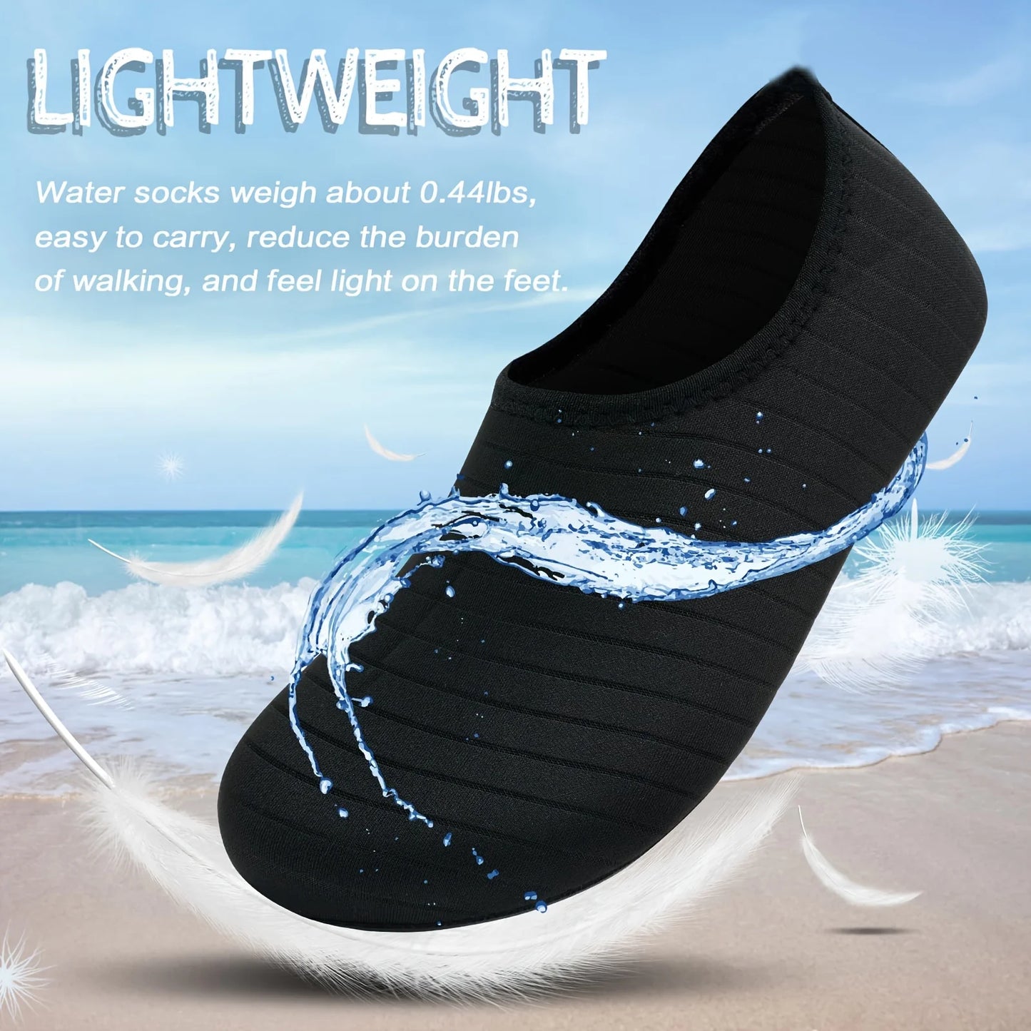 Unisex Water Shoes | Anti-Slip Quick-Dry Beach Barefoot Socks