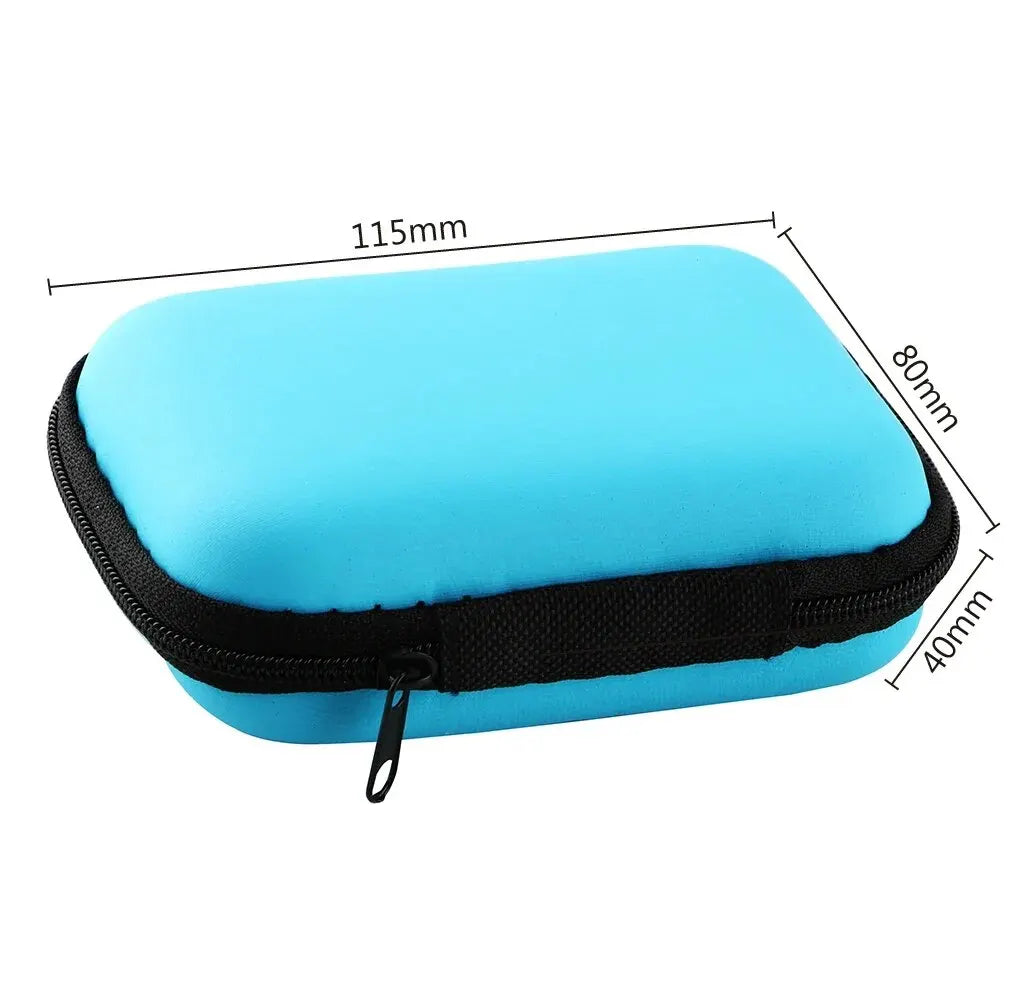 Portable PU Zipper Travel Cable & Electronics Organizer Bag