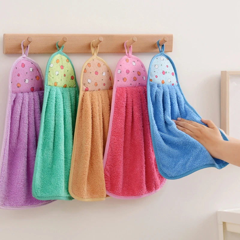 4-Pack Coral Velvet Hand Towels – Soft, Quick-Dry & Absorbent Hand Towel Set Peaceful Pleasures Health and Wellness 4 Pcs