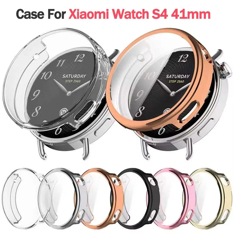 Soft TPU Case For Xiaomi Watch S4 41mm Smart Watch Full Coverage Case Screen Protective Shell For Xiaomi Watch S4 41mm Accessory Peaceful Pleasures Health and Wellness