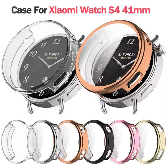 Soft TPU Case For Xiaomi Watch S4 41mm Smart Watch Full Coverage Case Screen Protective Shell For Xiaomi Watch S4 41mm Accessory Peaceful Pleasures Health and Wellness