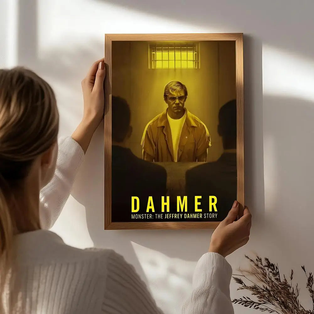 Dahmer Movie Poster – HD Self-Adhesive Waterproof Wall Art Movie Wall Poster Peaceful Pleasures Health and Wellness White6 50X70cmNoframe