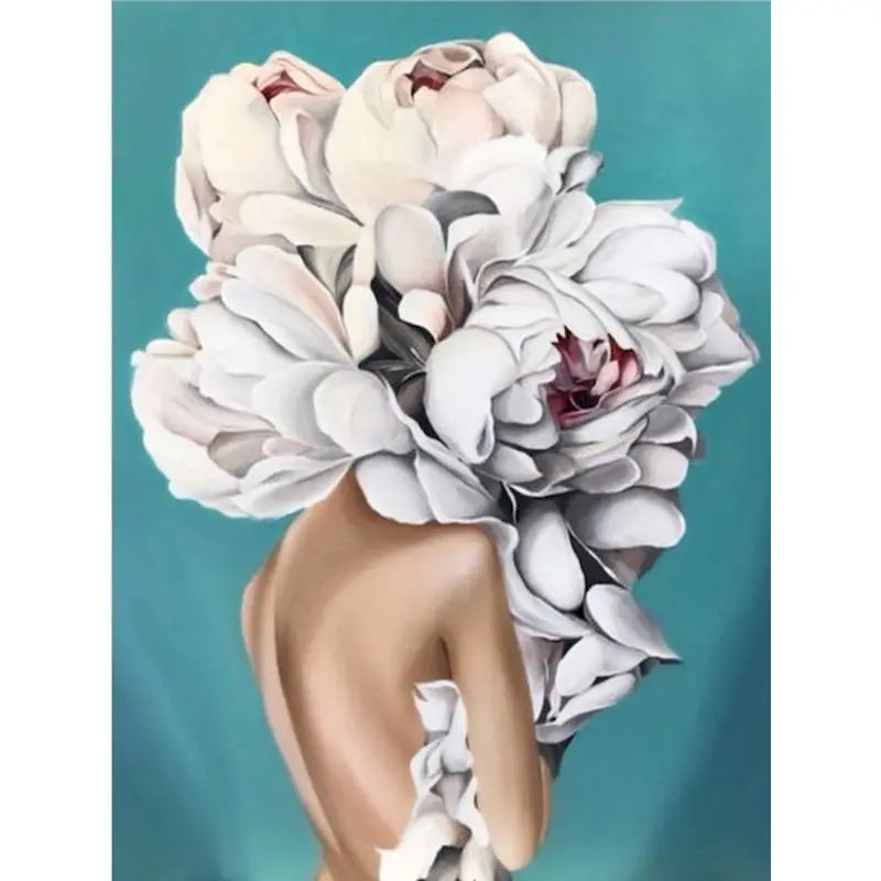 Paint by Numbers Kit Flower Girl – 60×75cm Canvas Art Set