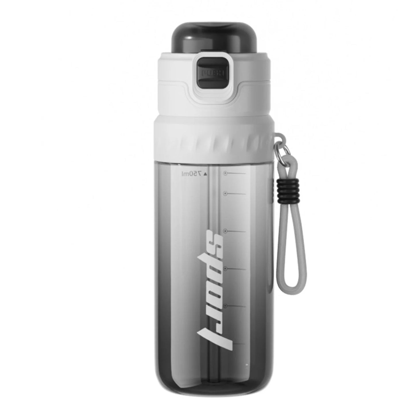 750ML Dual-Drinking Spray Bottle with Straw Large Capacity Sports Water Bottle for Mountaineering Gym Cycling Sports Activities Peaceful Pleasures Health and Wellness