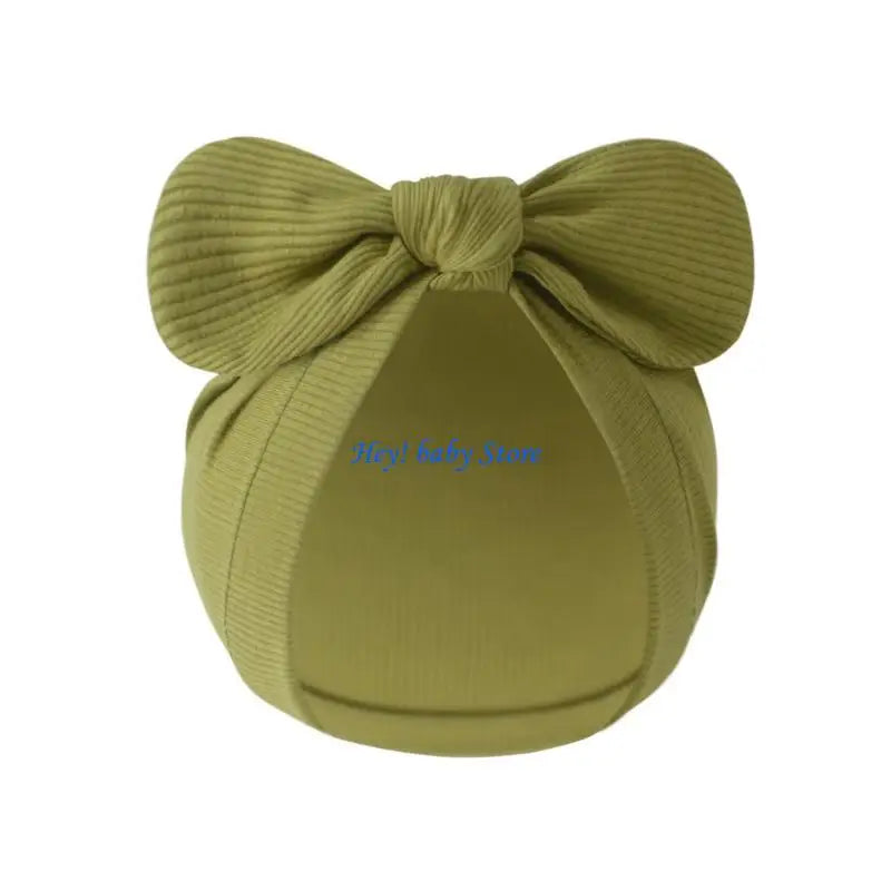 Newborn Bowknot Bonnet Hat | Soft Cotton Cap 0–3 Months