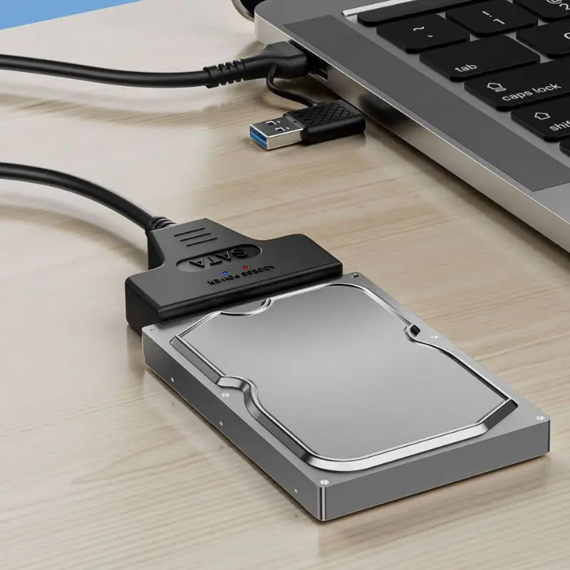 Cable Up To 6 Gbps High Speed Laptop Accessories SATA to USB3.0/Type-C Adapter 2 in 1 Usb Computer Cables Connecting Peripherals Peaceful Pleasures Health and Wellness