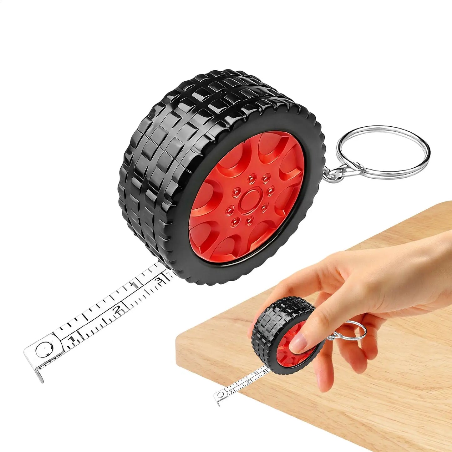 Mini Retractable Tape Measure Keychain – 10m Portable Ruler