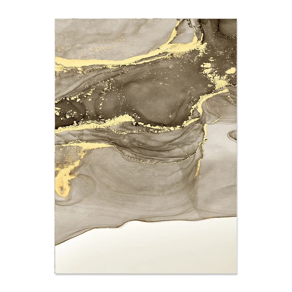 Triad Marble Beige Abstract Canvas Wall Art | Minimalist Décor Canvas Wall Art Peaceful Pleasures Health and Wellness PICTURE 3 50x70cm Unframed