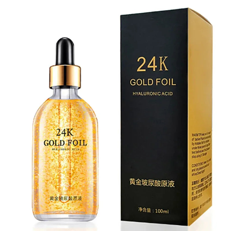 ENVISHA 24K Gold Face Serum – Hyaluronic Acid, Collagen & Anti-Aging 100ml Face Serum Peaceful Pleasures Health and Wellness