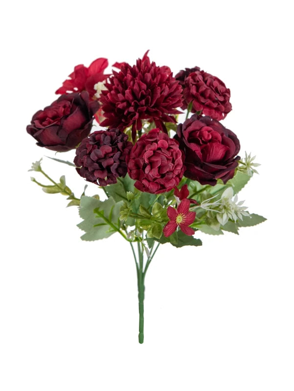 Artificial Silk Hydrangea Rose Bouquet | Home & Wedding Decor