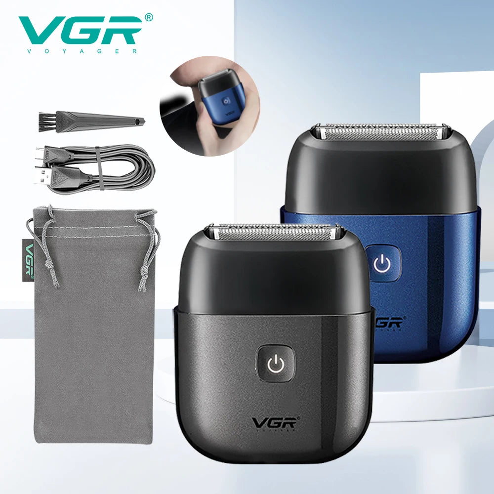 VGR 340 Shaver Professional Electric Razor Reciprocating Shaving Machine IPX7 Waterproof Beard Trimmer Mini Shaver for Men Peaceful Pleasures Health and Wellness