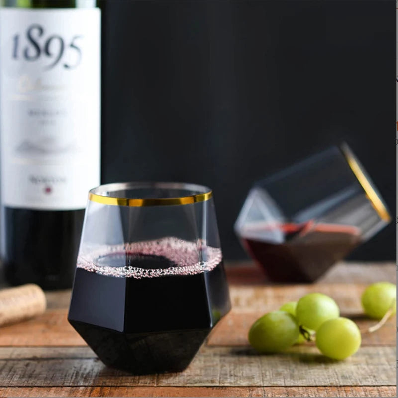 360ml Plastic Whiskey Cup Wedding Wine Glasses Drinkware Transparent Cocktail Glass Party Bar Club Drinking Tools Tea Coffee Mug Peaceful Pleasures Health and Wellness