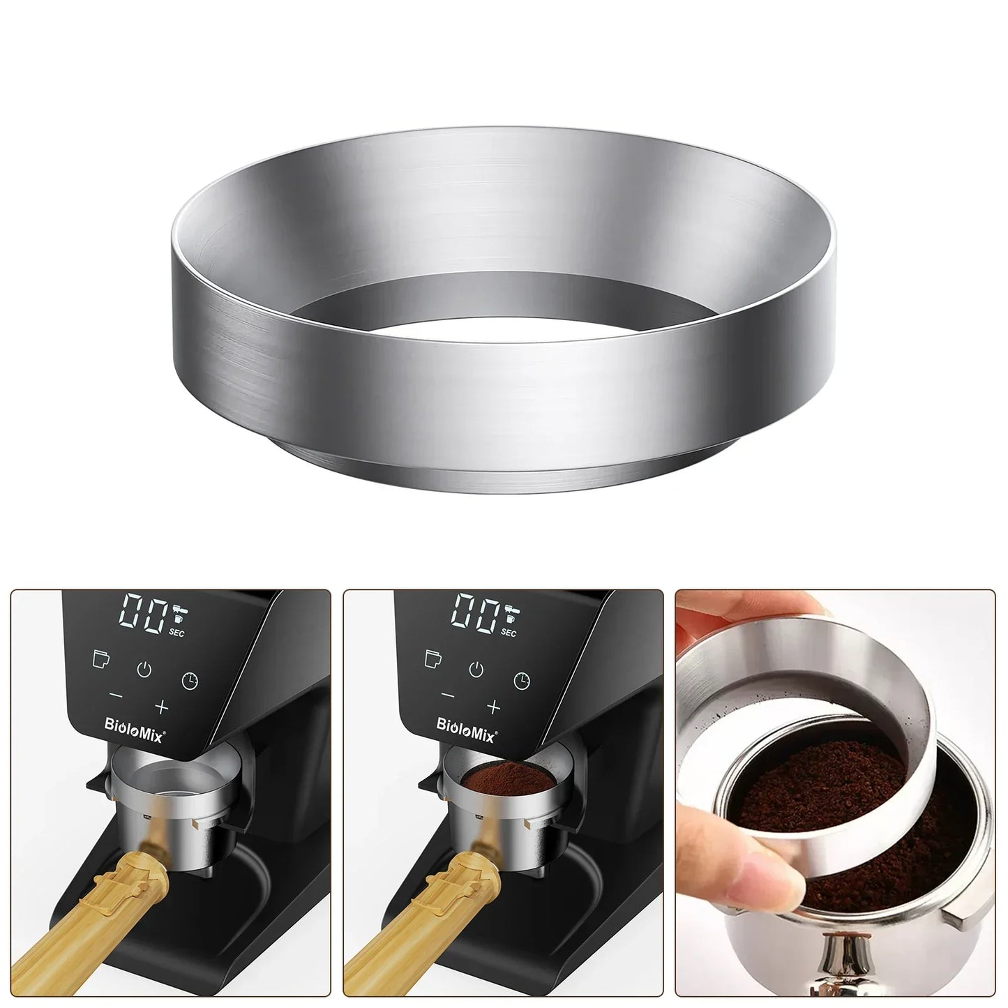 BioloMix Automatic Burr Mill Coffee Grinder – 30 Settings Coffee Grinder Peaceful Pleasures Health and Wellness