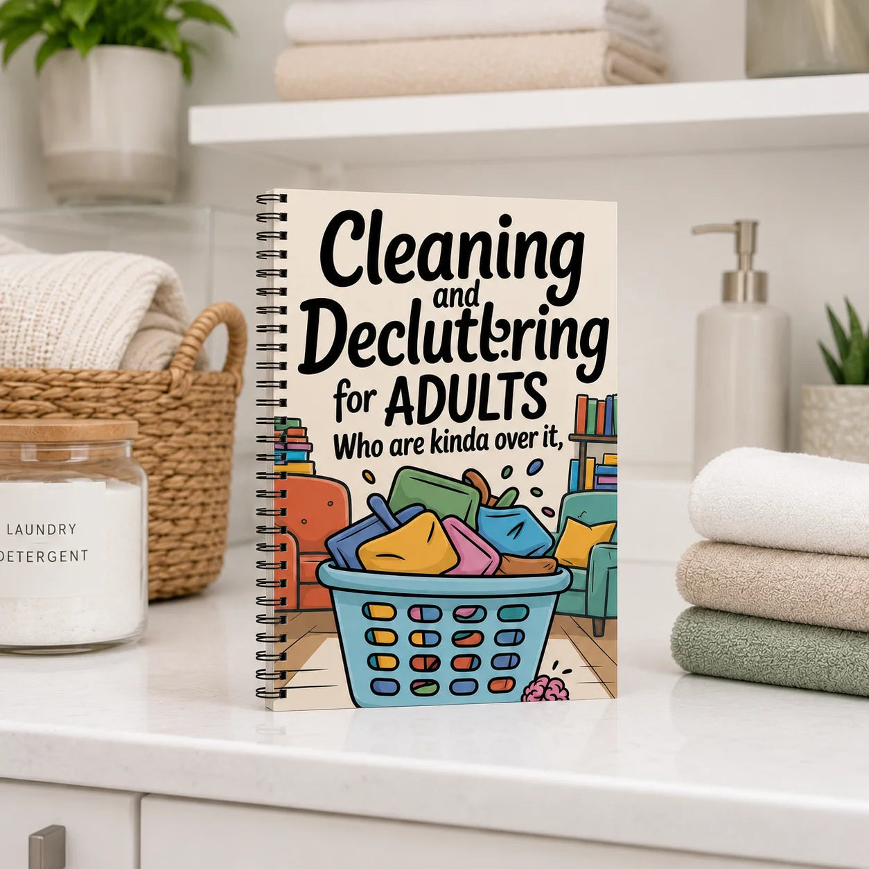 Cleaning Decluttering Adults Spiral Planner Notebook Home