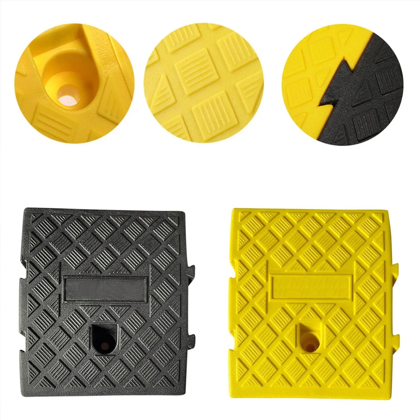 Portable PVC Curb Ramp | Non-Slip Driveway Threshold Ramp