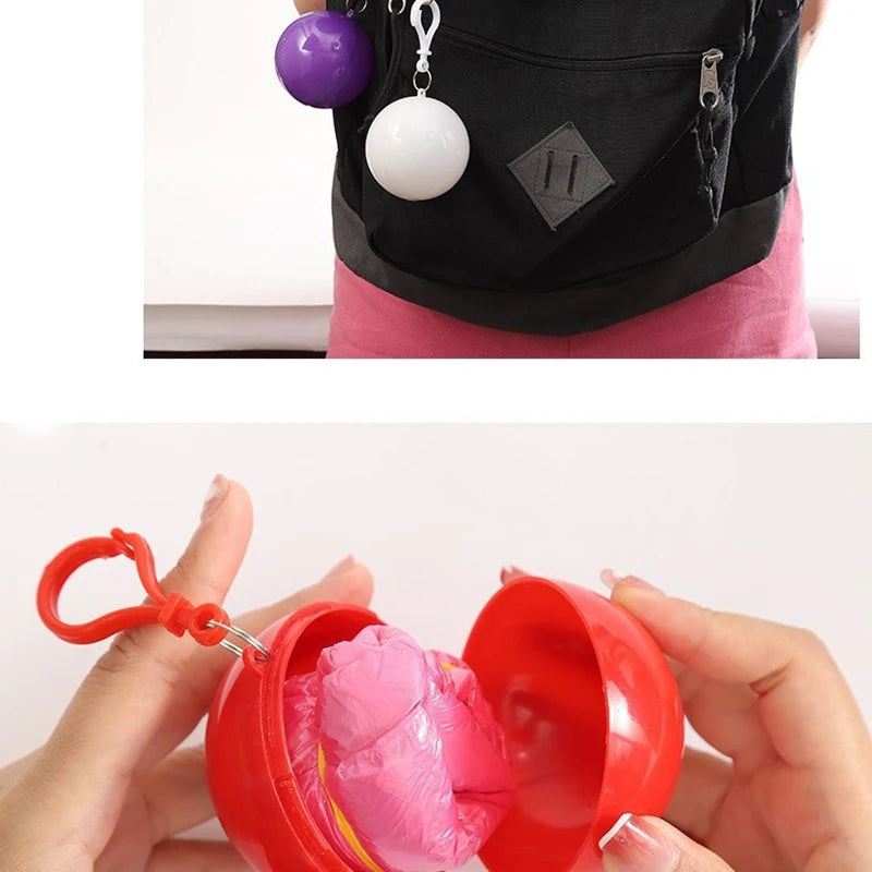 Portable Compact Raincoat Ball 5-Pack | Outdoor Poncho