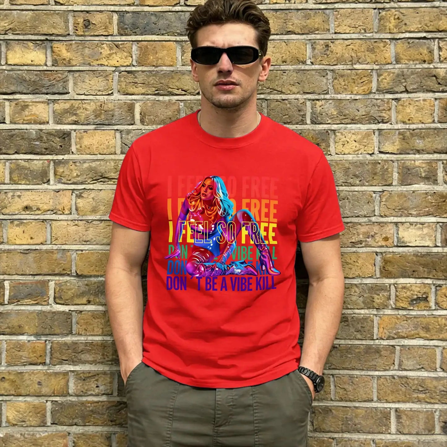 Madonnas Confessions II Album 2026 100% Cotton T-Shirt For Mens Beach Y2K Funny T-Shirts O Neck Harajuku Tees Plus Size Clothes Peaceful Pleasures Health and Wellness Red 6XL