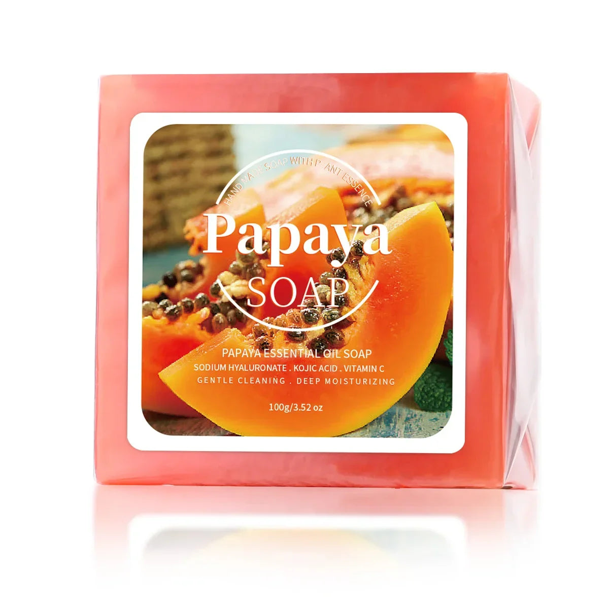 B+ Papaya Extract Handmade Soap – Coconut & Goat Milk 100g