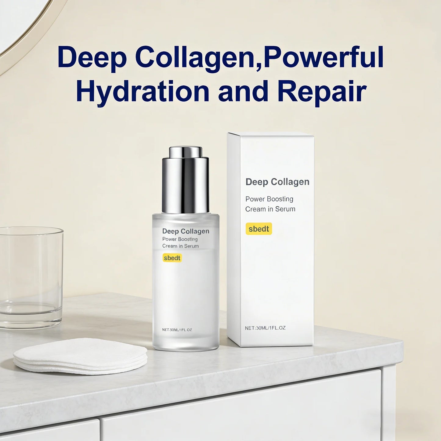 Collagen Moisturizing Essence Smoothing Skin Fine Lines Relieve Dryness Improve Skin Smoothnes Nourishing Daily Skin Care Serum Peaceful Pleasures Health and Wellness