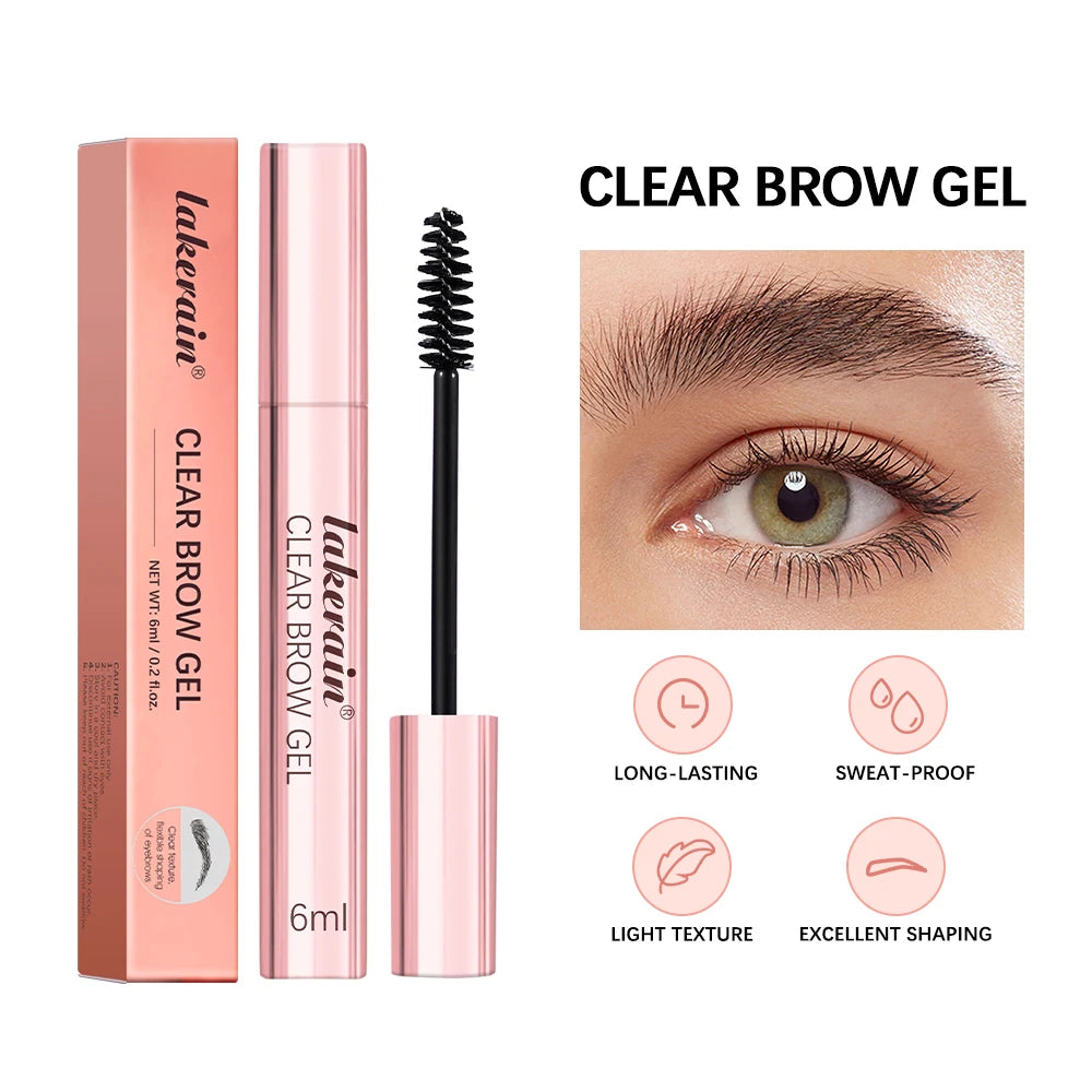 Clear Eyebrow Setting Gel Waterproof & Sweatproof Brow Coat Long-Lasting Non-Fading Transparent Brow Grooming Makeup Peaceful Pleasures Health and Wellness 1pc