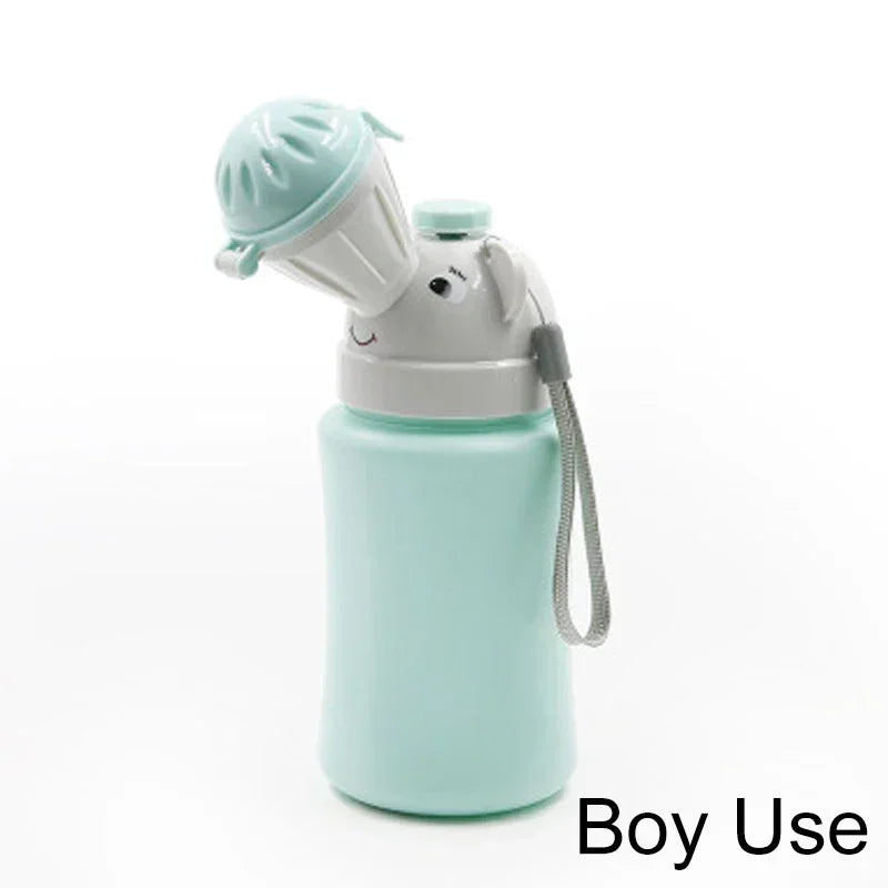 Portable Baby Travel Potty Hygienic Leak Proof Urinal Emergency Toilet for Car Toddler Pee Training Cup Bottle for Kids Boy Girl Peaceful Pleasures Health and Wellness Blue Boy