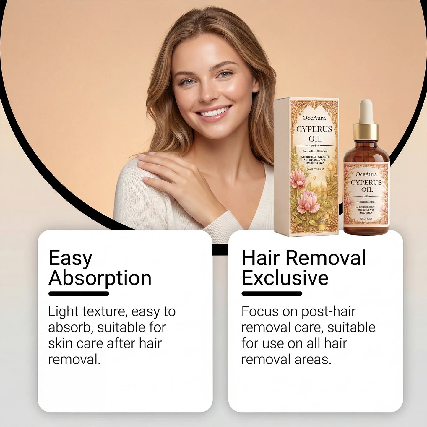 Hair Removal Care Essence Oil – Nourishing Skin Formula