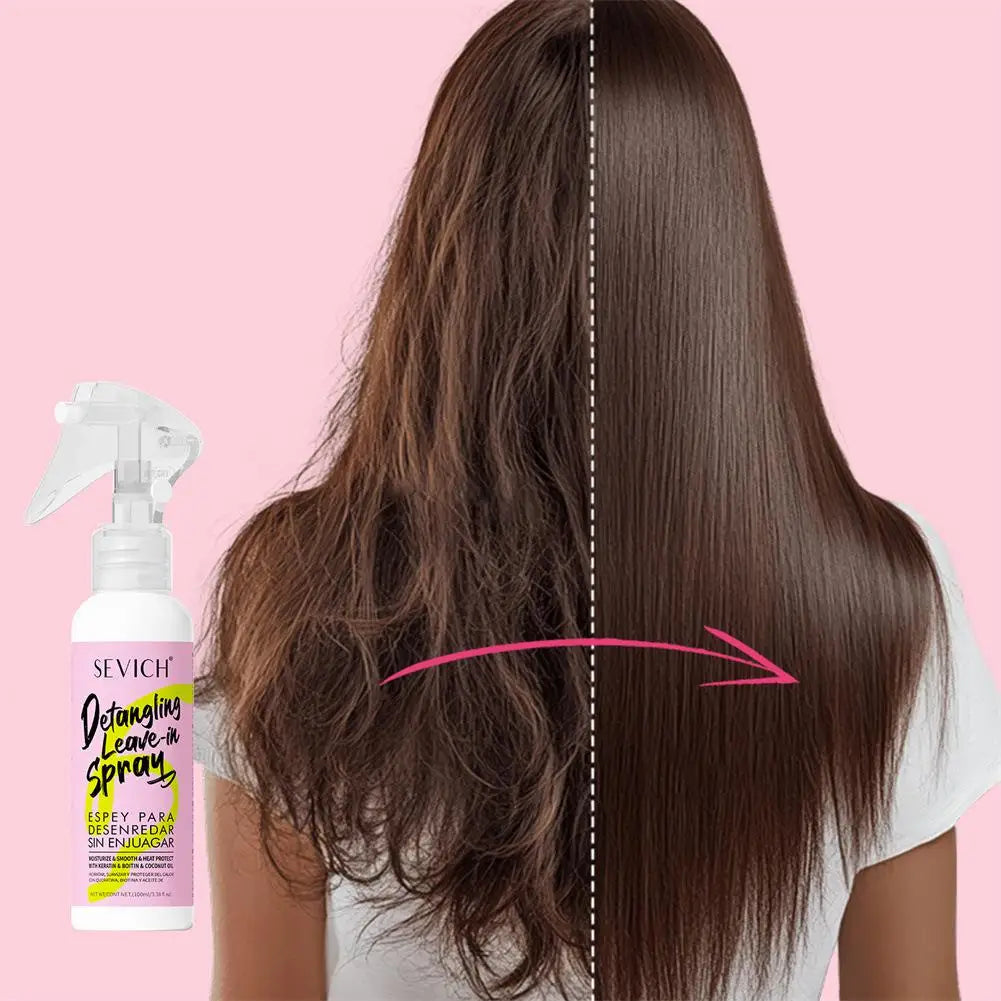 Keratin Hair Smoothing Spray Hair Conditioner Keratin Hair Treatment For Dyeing Damaged Anti-frizzle Soften Shiny Hair Care Oil Peaceful Pleasures Health and Wellness
