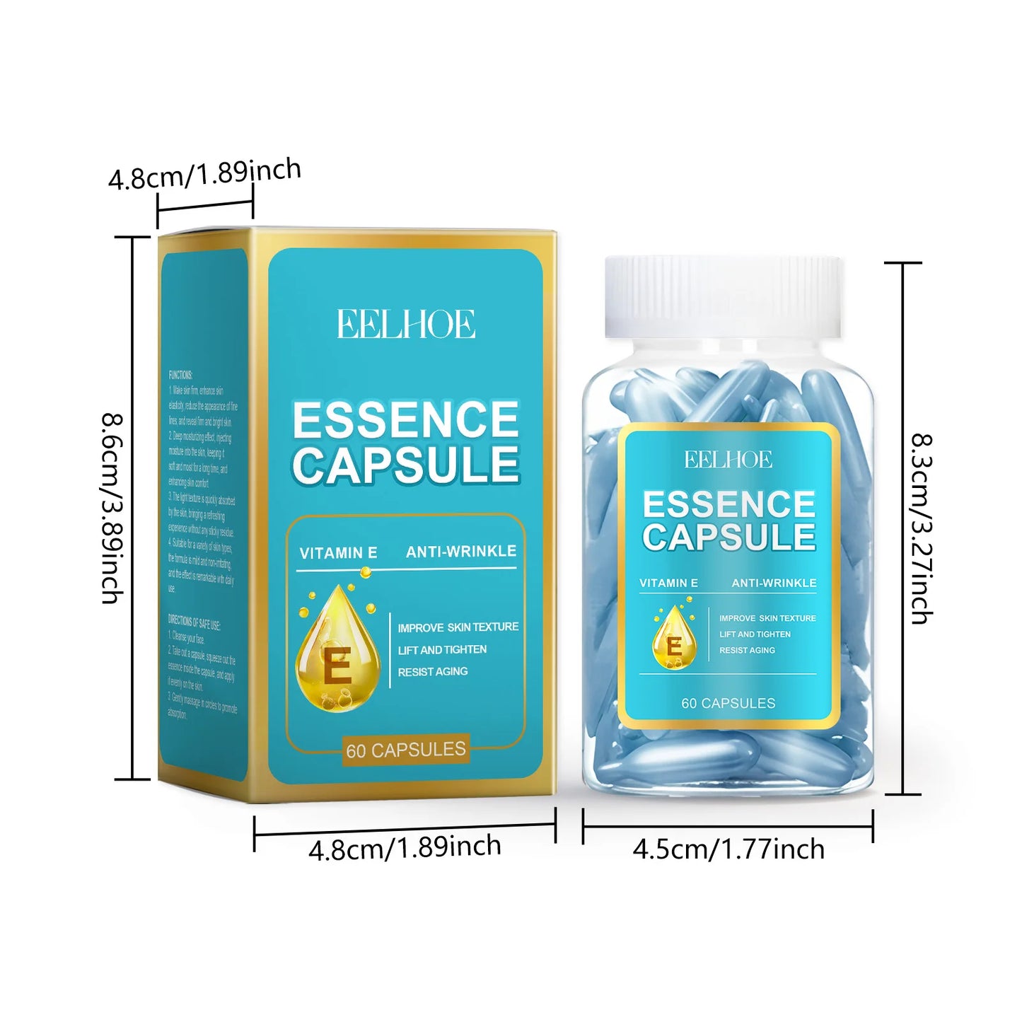 EELHOE Facial Capsule Essence – Vitamin E Moisturizing Serum 65g