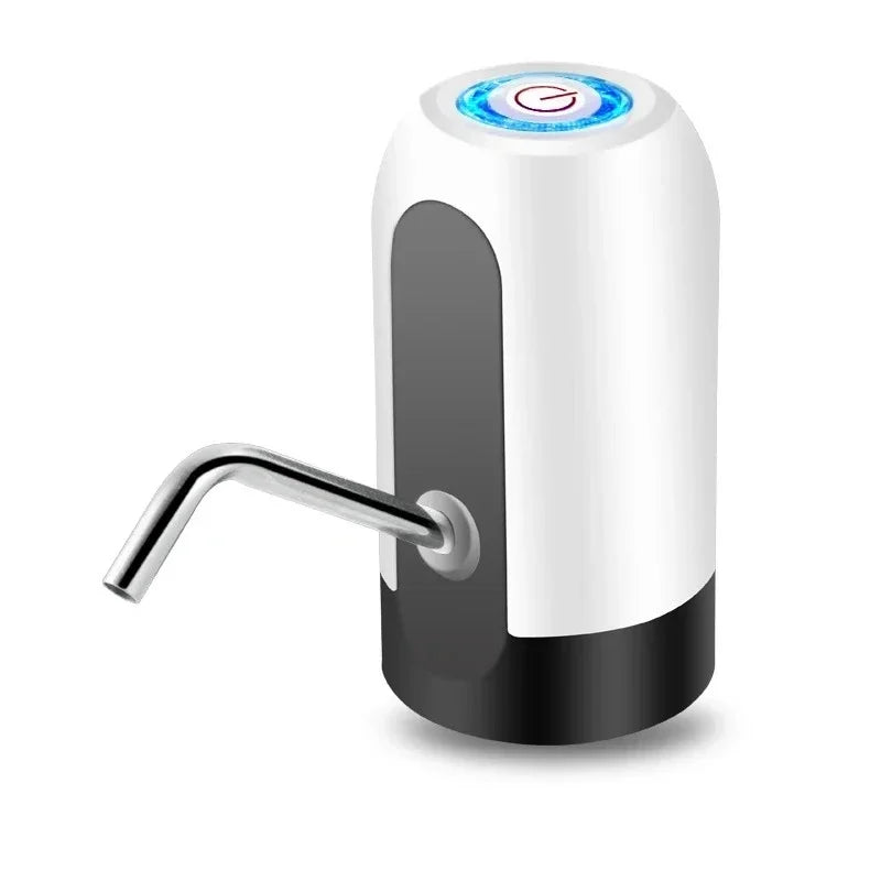 USB Water Dispenser Waterer Drink Items Automatic Manual Pump Rechargeable Electric Kitchen. Bottle Dispensing Drinkware Carboy Peaceful Pleasures Health and Wellness White S