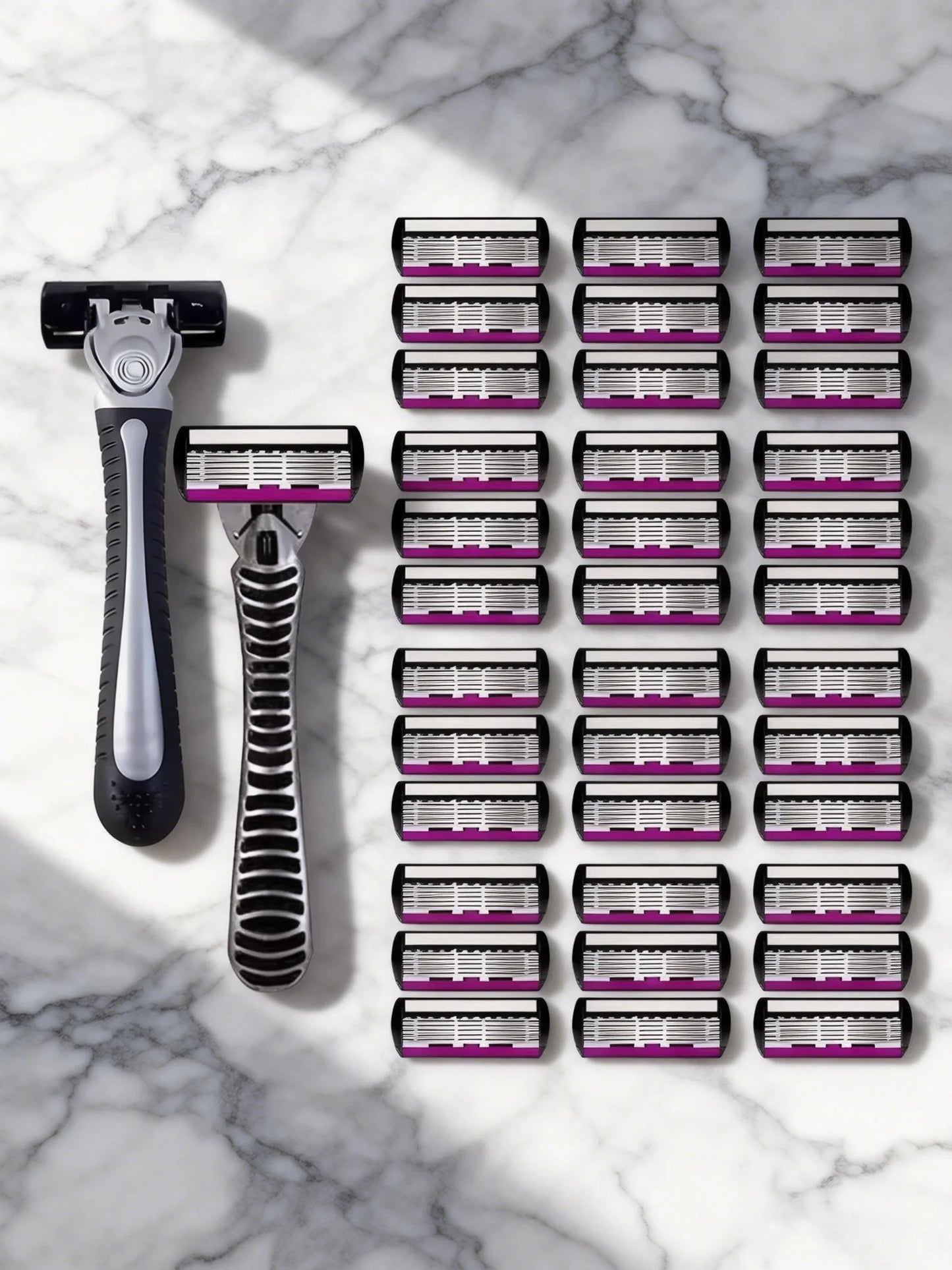 6-Layer German Steel Men's Razor Cartridges – Mach Compatible