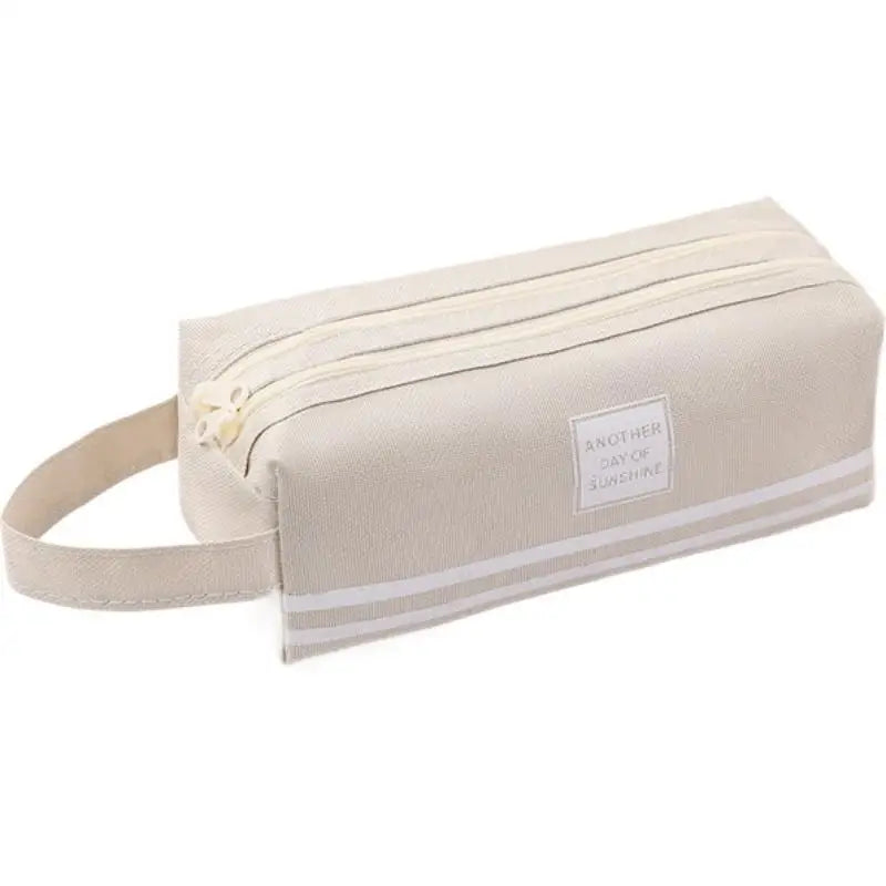 Large Capacity Double Layer Oxford Cloth Pencil Case