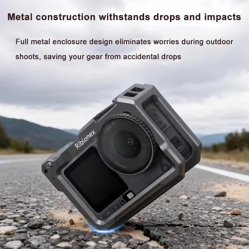 Quick-Shot Street Grip Vlog Holder Combo Camera Grip Holder For Dji Osmo Action6 Camera Rabbit Cage Camera Accessories Peaceful Pleasures Health and Wellness