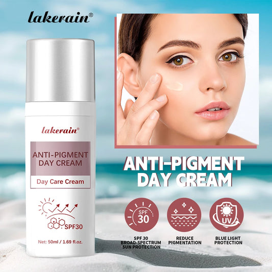 Lakerain Anti-Pigment Day Cream Smooth Blue Light Protection Effectively Reduces All Types Of Pigment Spots Skin Care Products Peaceful Pleasures Health and Wellness