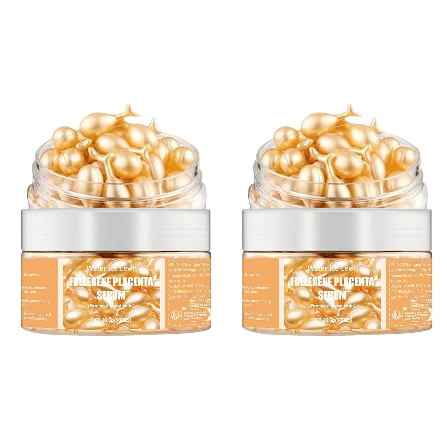 50 Fullerene Collagen Capsules – Hyaluronic Acid Anti-Wrinkle Serum