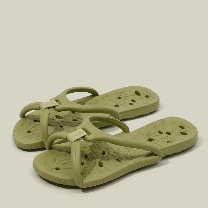 Men's Foldable EVA Flip-Flops – Lightweight Travel Slippers